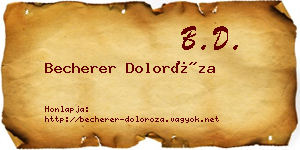 Becherer Doloróza névjegykártya